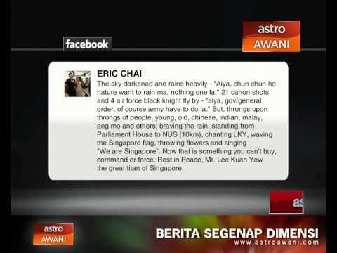 'Mr Lee' dan 'State Funeral' trending di Twitter Singapura