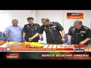 Lelaki ditahan cubaan menipu RM62 ribu