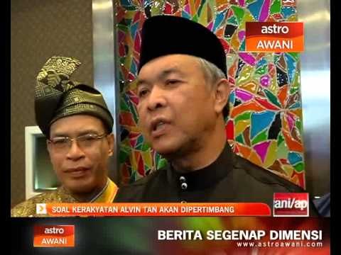 Soal kerakyatan Alvin Tan akan dipertimbang