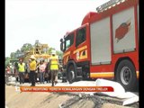 Empat rentung kereta kemalangan dengan treler