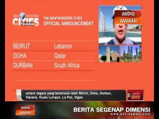 KL tersenarai tujuh bandar raya ajaib baharu