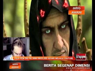 Felix Pew Die Pie jana RM35,000 sehari melalui Youtube