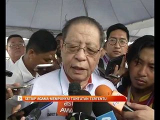 Setiap agama mempunyai tuntutan tertentu