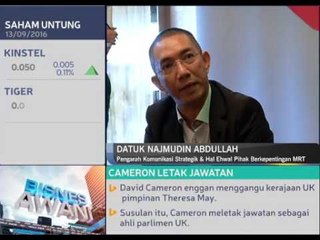 Jajaran pertama MRT siap 89 peratus