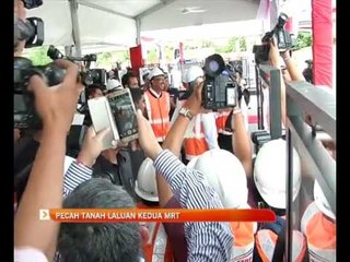 Pecah tanah laluan kedua MRT
