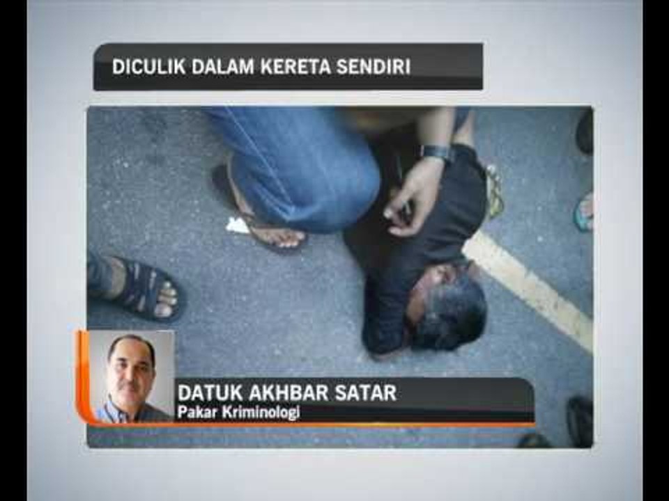 Wanita diculik dalam kereta sendiri
