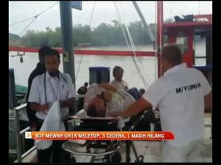 Bot mewah UN1K meletup, 3 cedera, 1 masih hilang