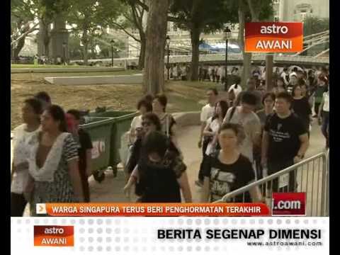 Warga Singapura terus beri penghormatan terakhir