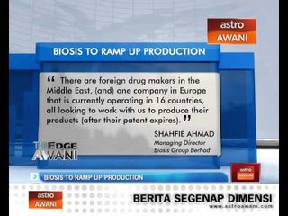 Biosis to ramp up production