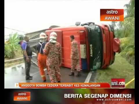 Anggota bomba cedera terbabit kes kemalangan