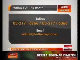 Pemuda UMNO tubuh portal aduan GST