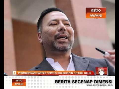 Permohonan Habeyas Korpus Khairuddin ditarik balik