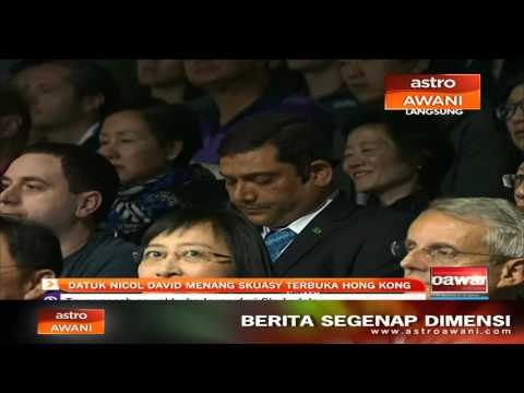 Datuk Nicol David menang skuasy terbuka Hong Kong