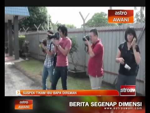 Seorang penganggur tikam ibu bapa direman