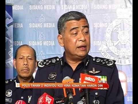 Polis tahan dua individu kes hina kematian Haron Din