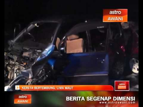 Kereta bertembung, lima maut