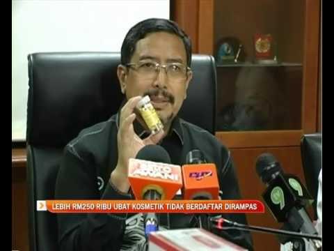 Lebih RM250 ribu ubat kosmetik tidak berdaftar dirampas