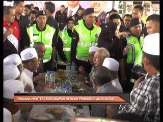 Perdana Menteri bersarapan dengan penduduk Alor Star