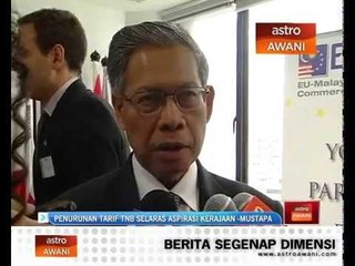 Penurunan tarif TNB selaras aspirasi kerajaan - Mustapa