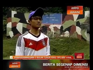 #HariSukanNegara: Tips 3 bulan turun 40kg jadi viral