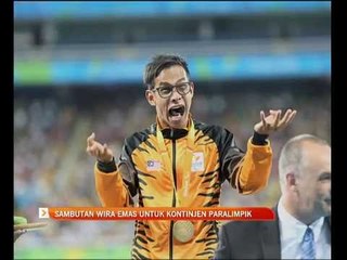 Sambutan wira emas untuk kontinjen Paralimpik