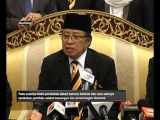 kabinet Sarawak kekal wajah lama