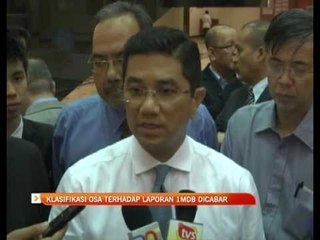 Klasifikasi OSA terhadap laporan 1MDB dicabar