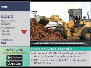 RAM: Harga MSM suku pertama 2017 kekal memberangsangkan