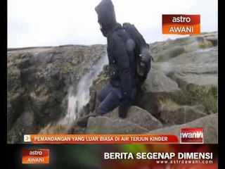 Pemandangan luar biasa di air terjun Kinder