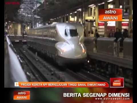 Projek kereta api berkelajuan tinggi bakal dimuktamad
