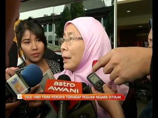 Usul undi tidak percaya terhadap Peguam Negara ditolak