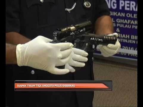 Suspek tikam tiga anggota polis diberkas