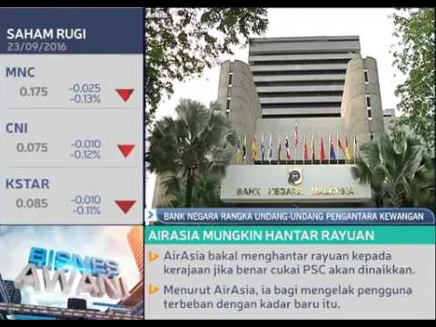 Bank Negara rangka undang-undang pengantara kewangan