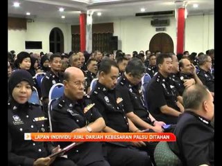 Lapan individu jual darjah kebesaran palsu ditahan