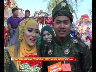 Impian pasangan pengendali kereta kuda jadi kenyataan