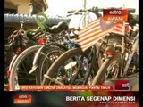 Misi kayuhan 1 Media 1 Malaysia memasuki Pantai Timur