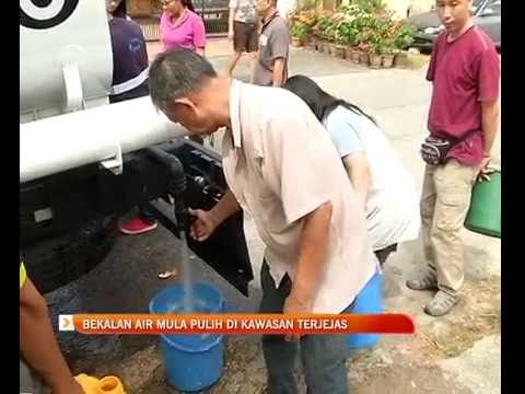 Bekalan air mula pulih di kawasan terjejas