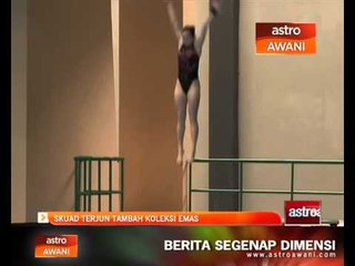 Skuad terjun tambah koleksi emas