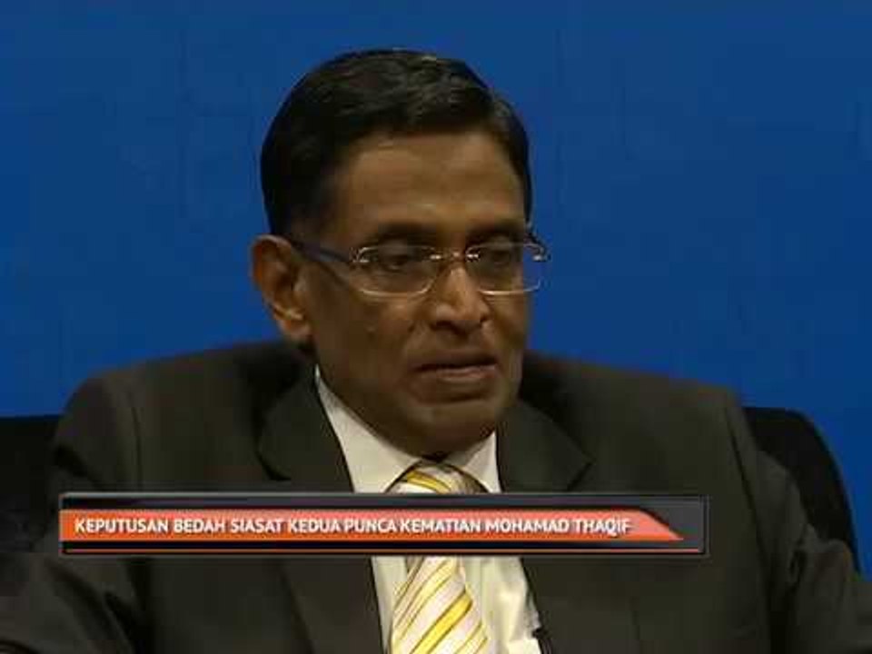 Keputusan bedah siasat kedua punca kematian Mohamad Thaqif