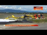 Helikopter terbakar, juruterbang selamat