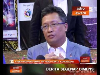 Cybertroopers UMNO, BN perlu fakta, kepantasan