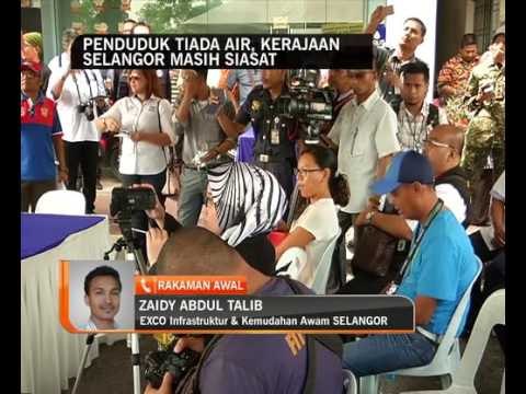 Penduduk tiada air, kerajaan Selangor masih siasat