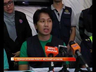 7 remaja ditahan positif Methamphatamine
