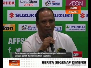 Harimau Malaya tewas 0-2 di tangan Thailand