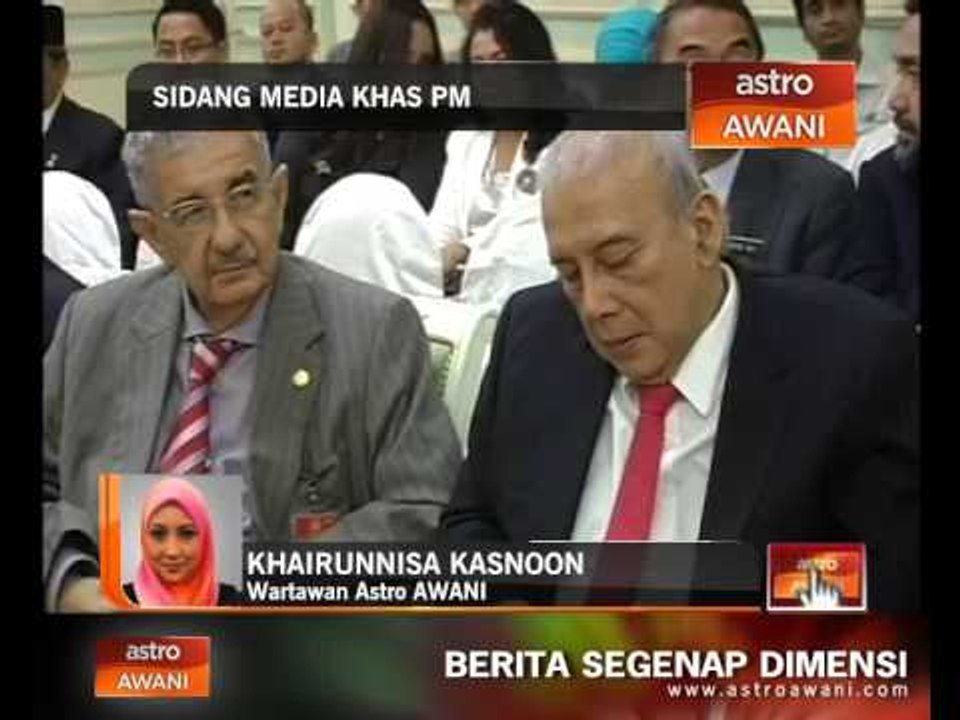 Sidang media khas PM