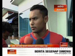 JDT tanpa kelibat Aidil Zafuan