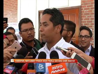 Harapan dan matlamat pasca 2020 perlu datang dari rakyat