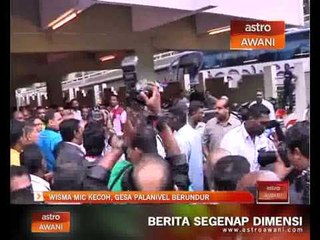 Wisma MIC kecoh, gesa Palanivel berundur
