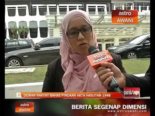 Video herunterladen: Perkembangan Dewan Rakyat bahas pindaan Akta Hasutan 1948