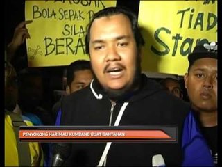 Penyokong Harimau Kumbang buat bantahan